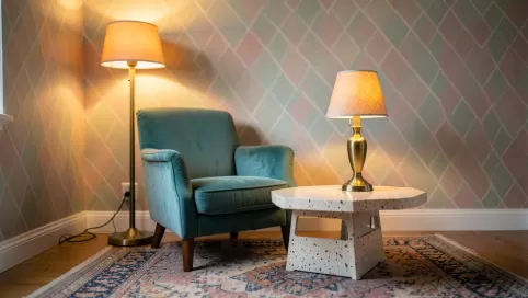 wnętrza w stylu retro